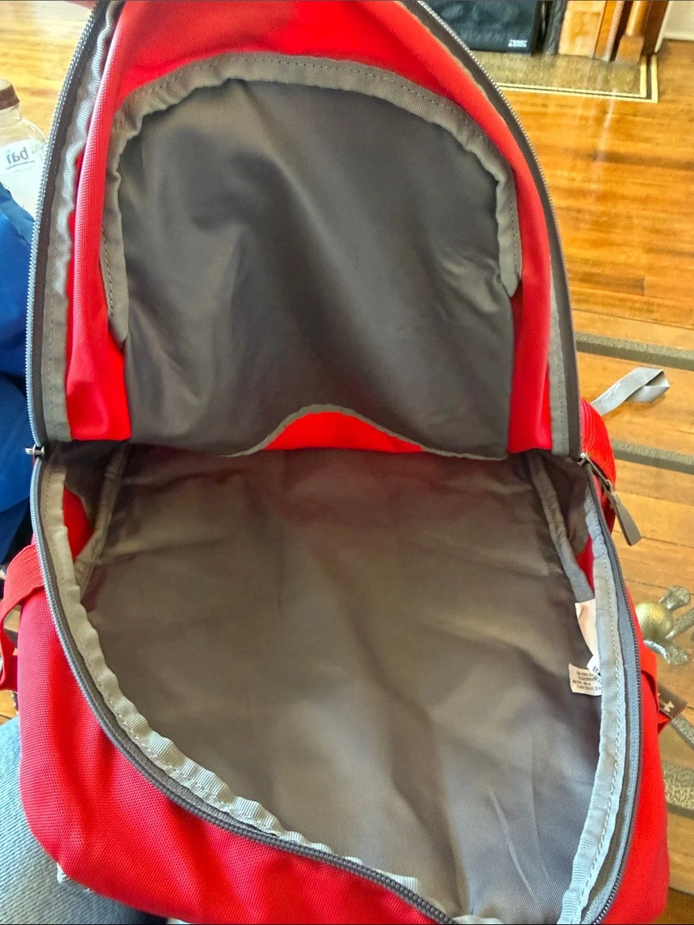 Under Armour Red boys youth baseball Backpack with White Logo